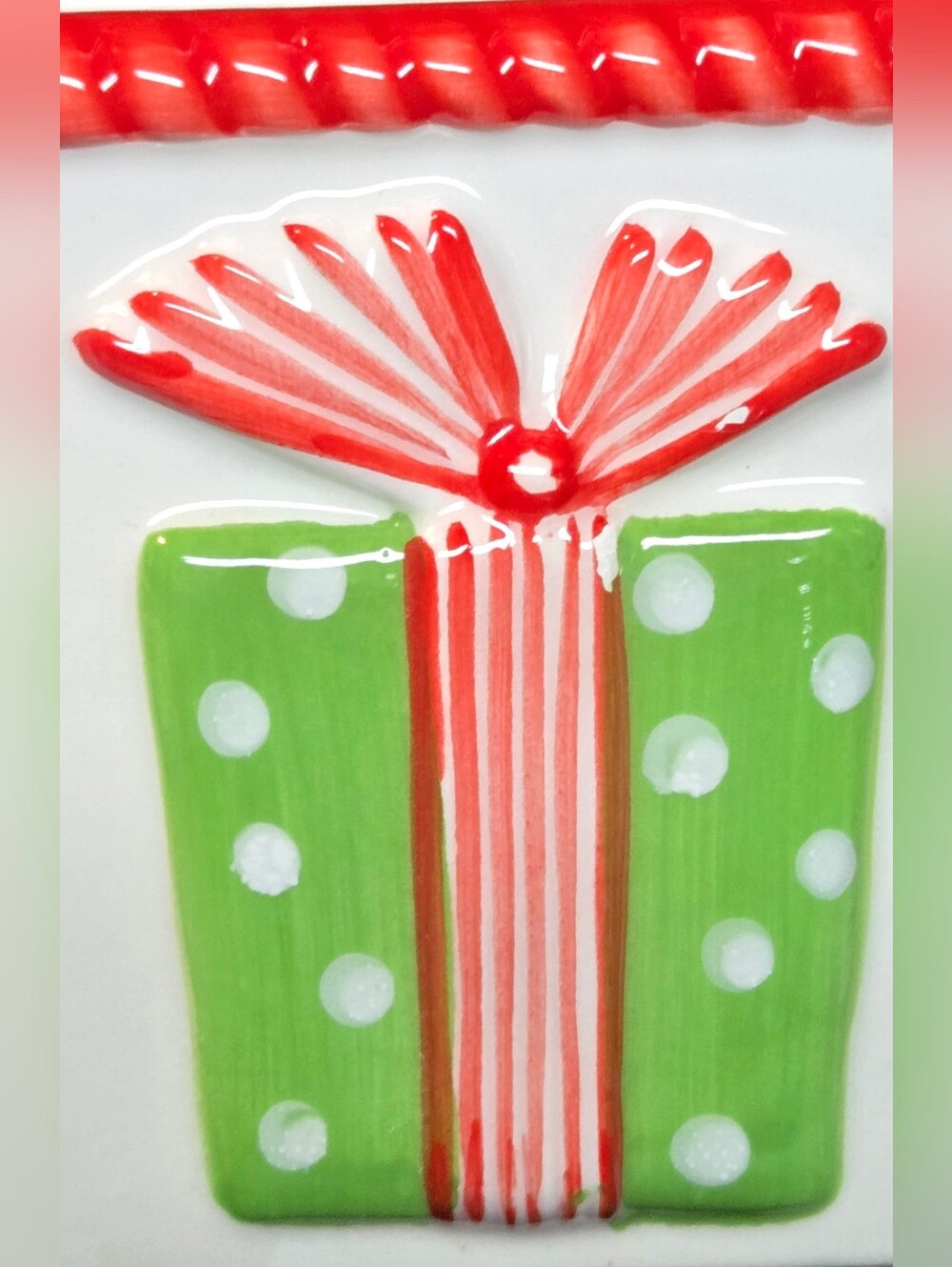 Mainstream Collection Hand Painted Holiday Theme Napkin Holder 6x6x3
